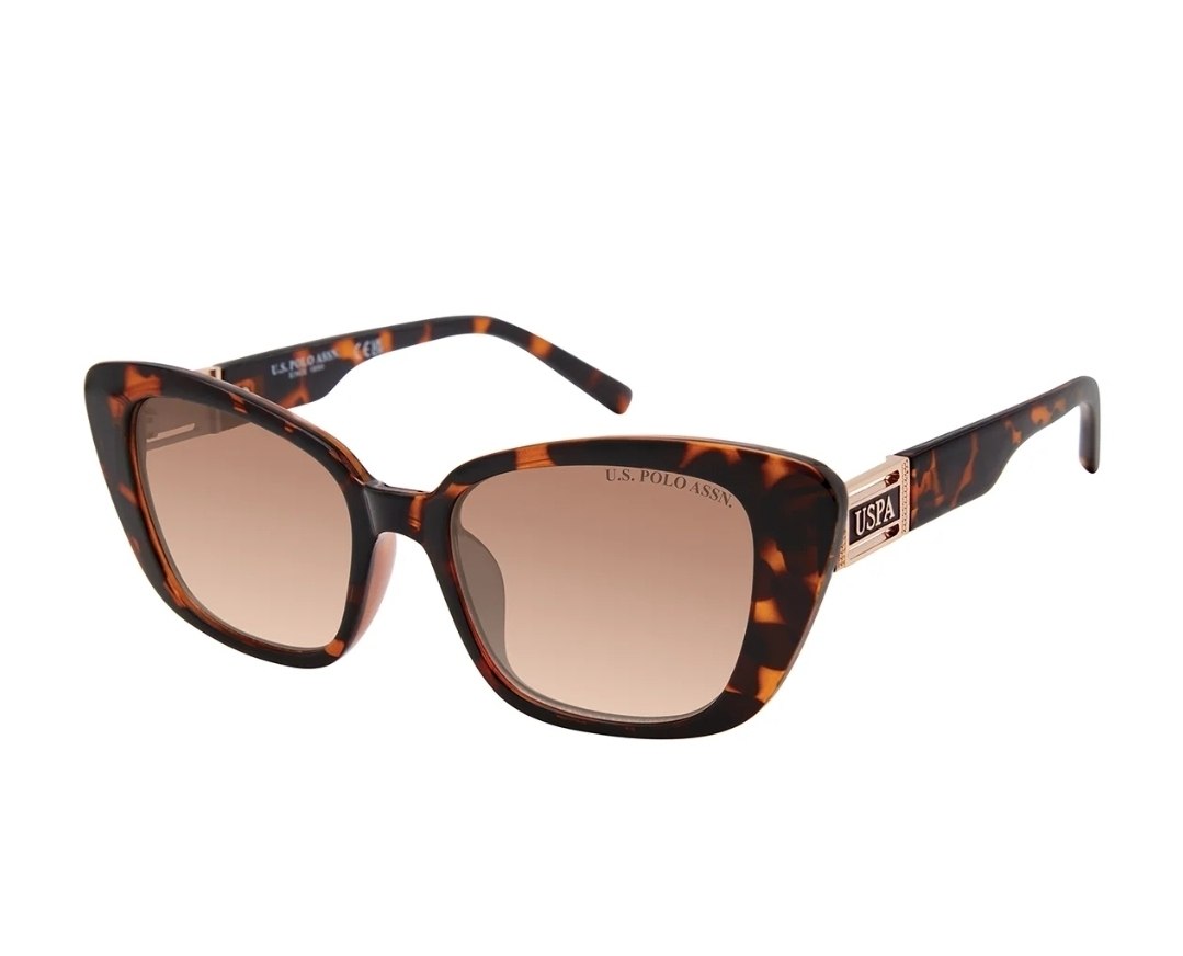 MEDALLION CAT-EYE TORTOISE SUNGLASSES
