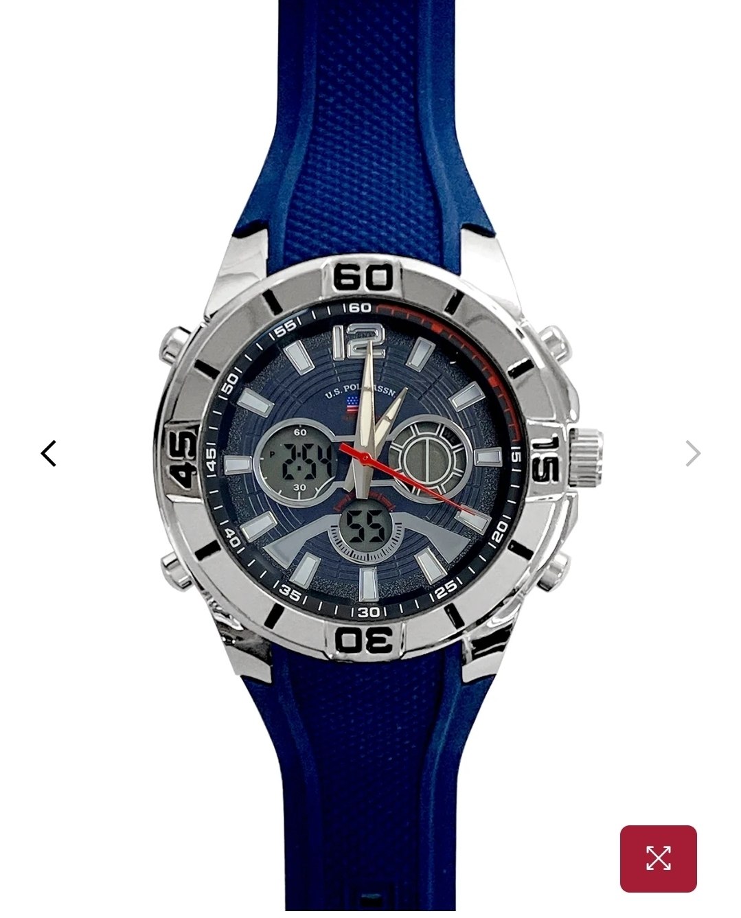 MENS NAVY STRAP ANADIGI WATCH