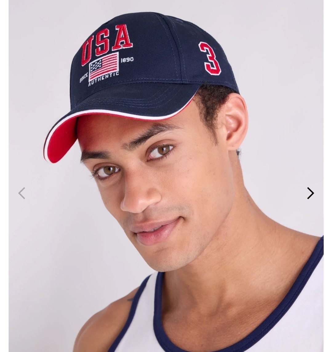 MENS USA EMBROIDERED FLAG HAT