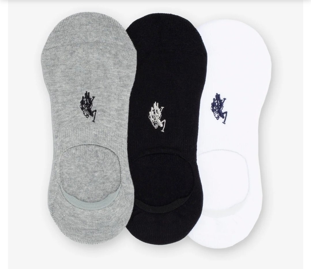 MENS 3PK CORE ASSORTED LINER SOCKS