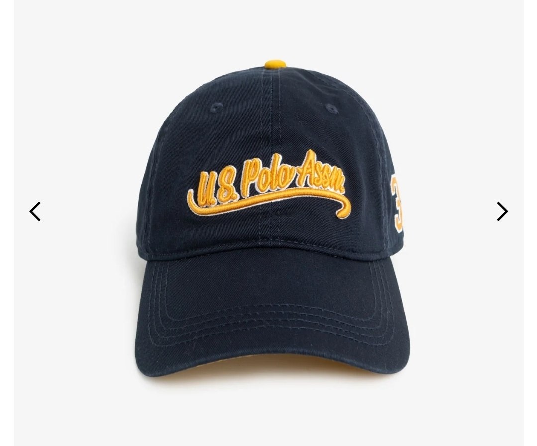 MENS SCRIPT EMBROIDERED LOGO HAT