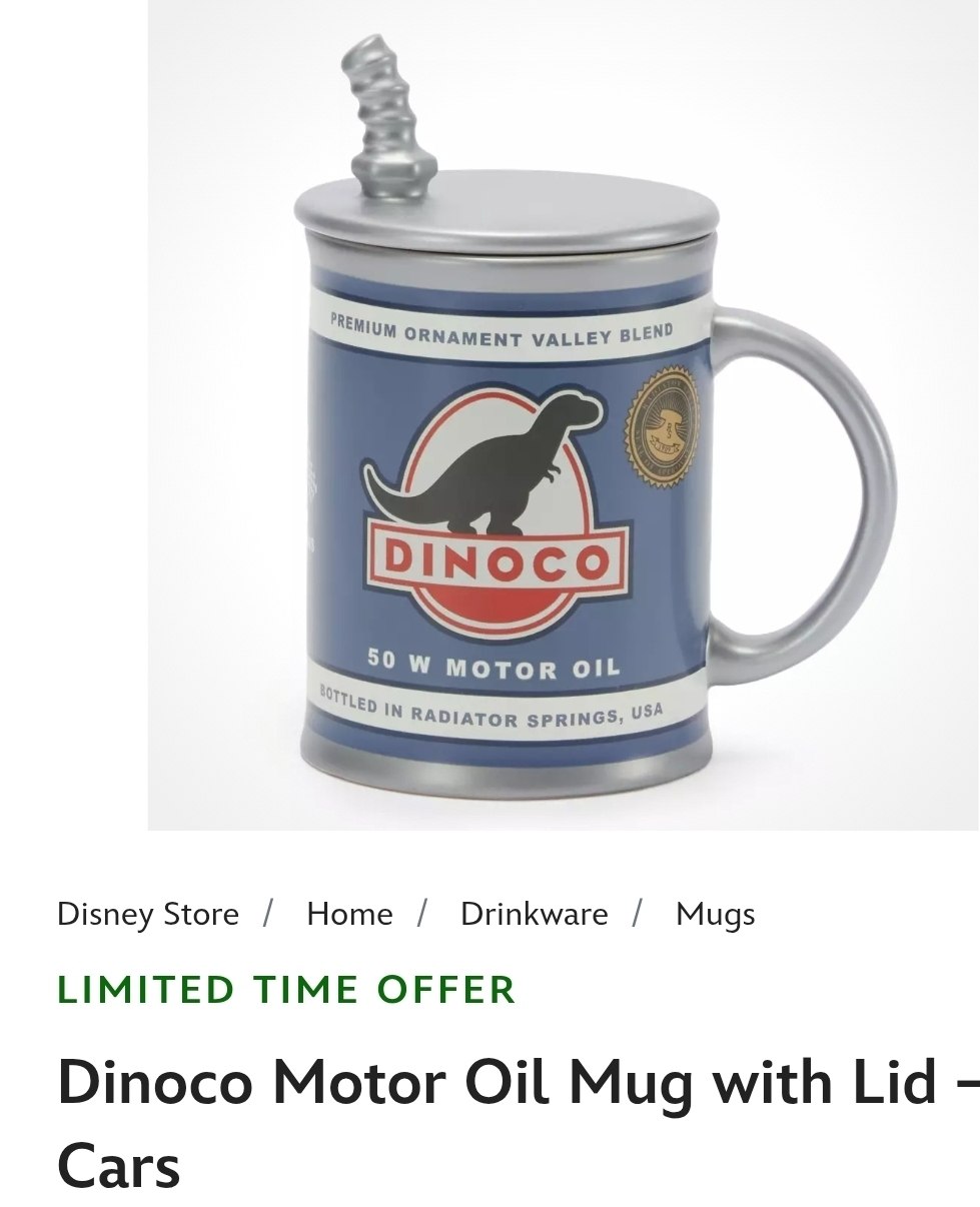 Dinoco Motor Mug