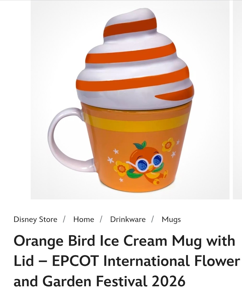 Orange Bird Ice Cream Mug