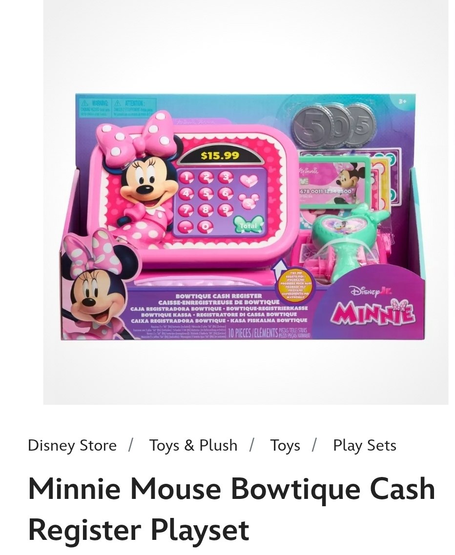 Minnie  Cash Register Playset