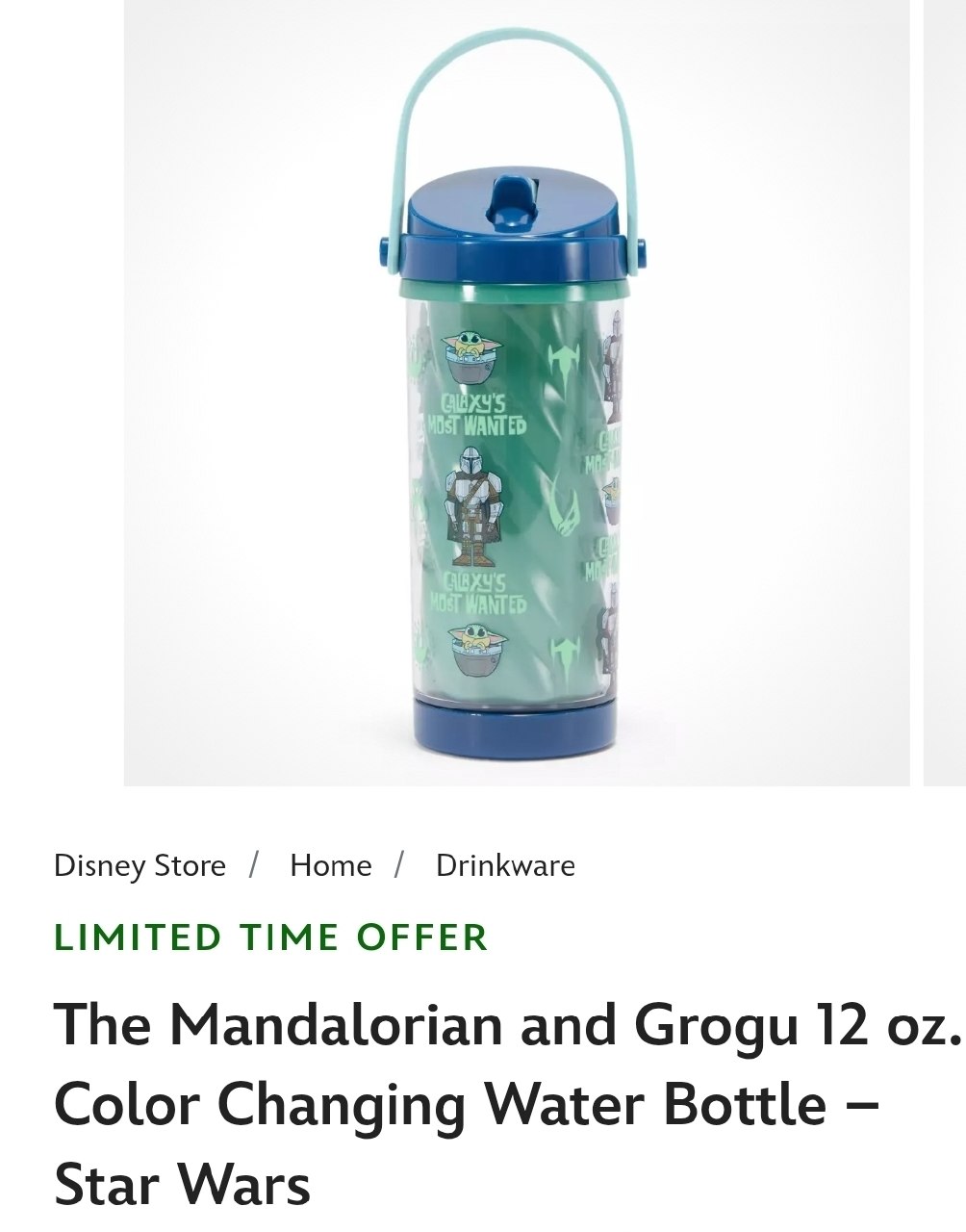 The Mandalorian Water Bottle