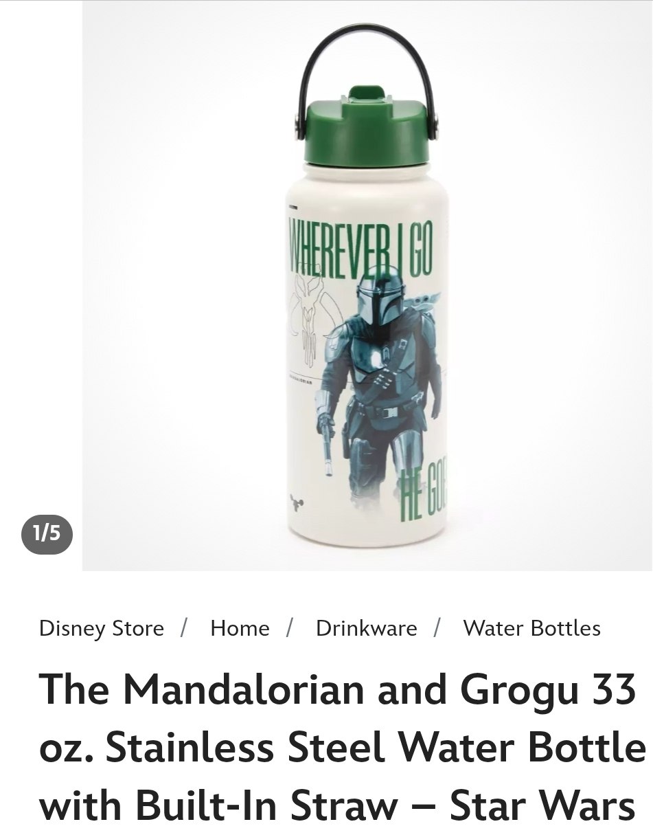 The Mandalorian Water Bottle