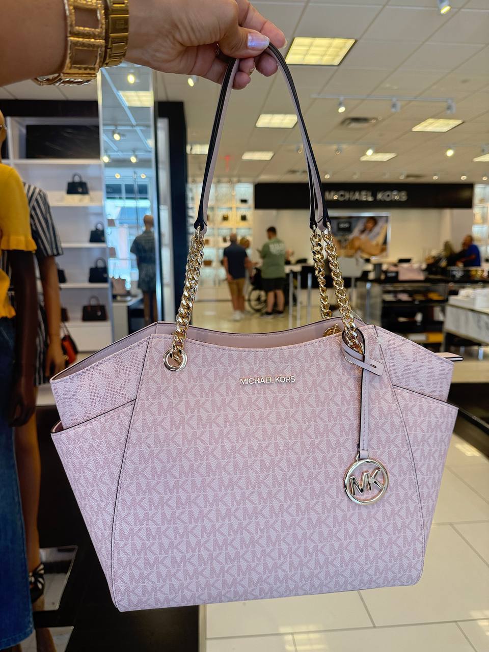 JET SET CHAIN SHLDR TOTE