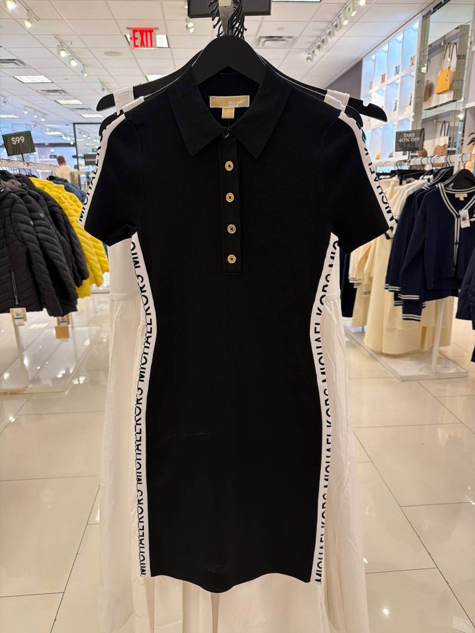 vestido com manga curta