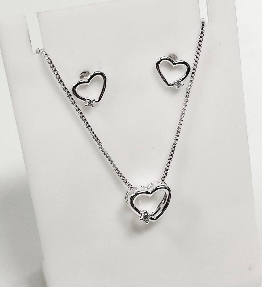 Kit colar e brinco feminino