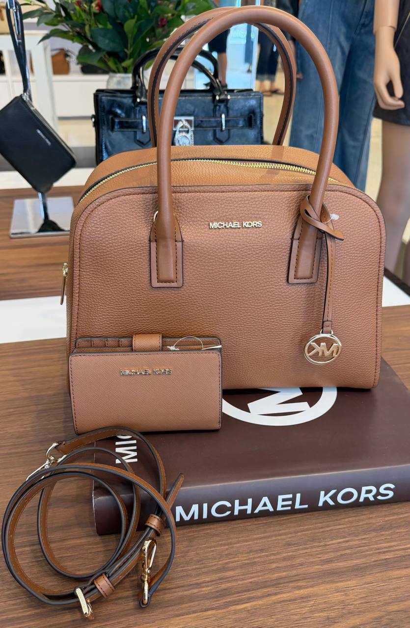 Kit Bolsa + Carteira ASHTON SM com alça extra transversal