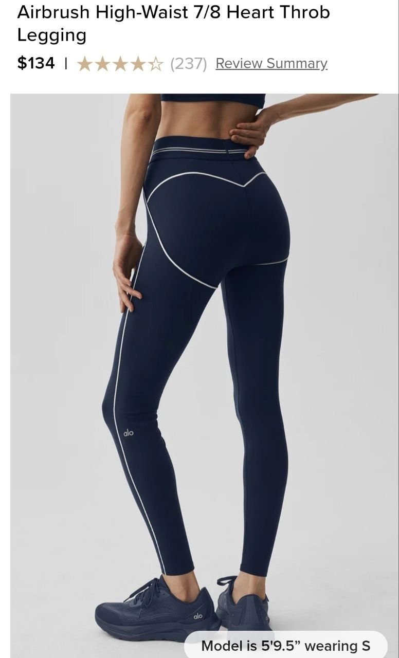 Airbrush High-Waist 7/8 Heart Throb Legging