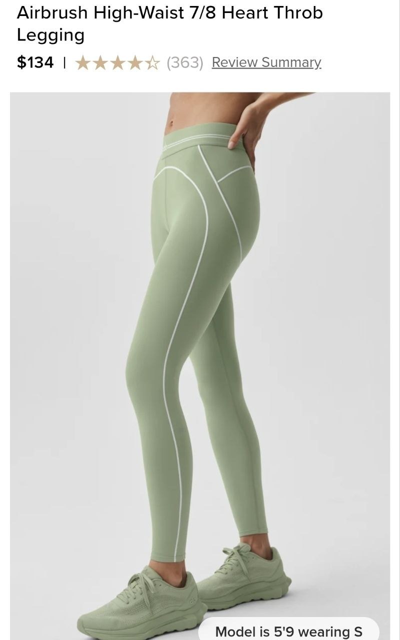 Airbrush High-Waist 7/8 Heart Throb Legging