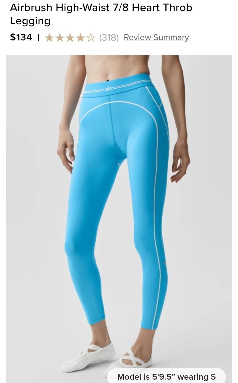 Airbrush High-Waist 7/8 Heart Throb Legging