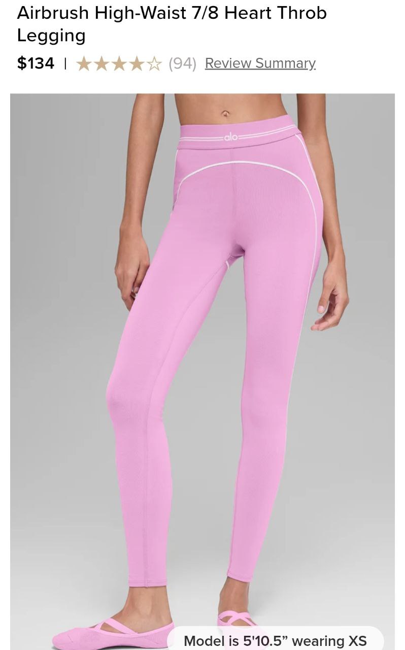 Airbrush High-Waist 7/8 Heart Throb Legging
