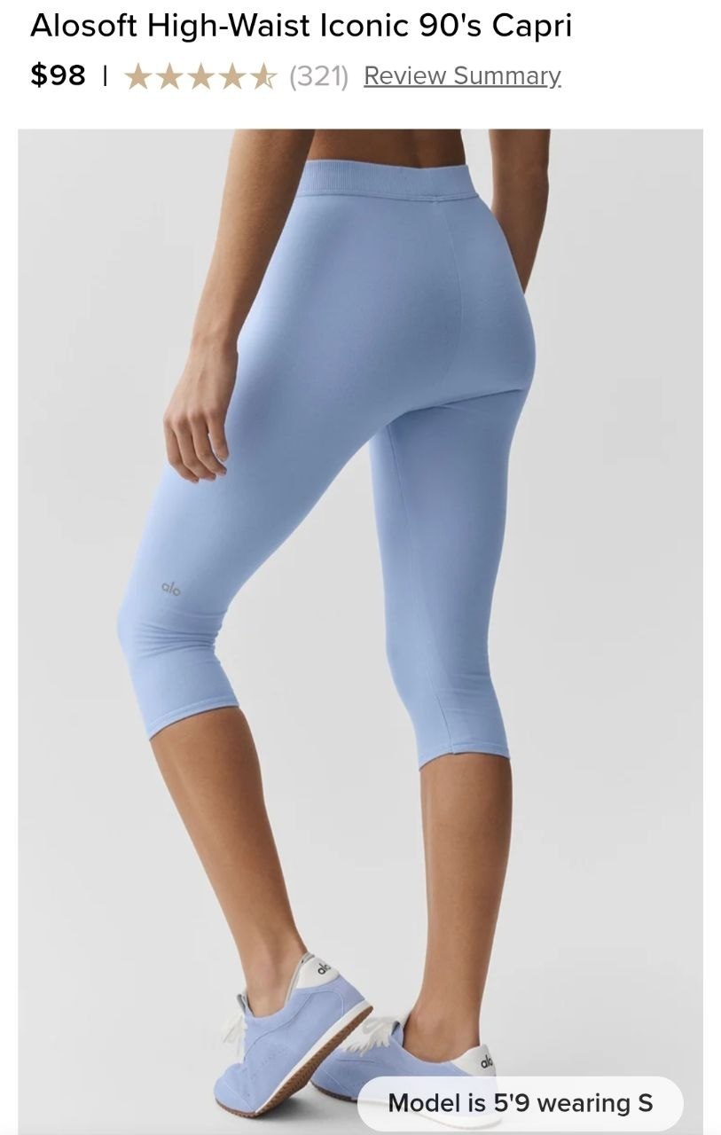 Alosoft High-Waist Iconic 90's Capri