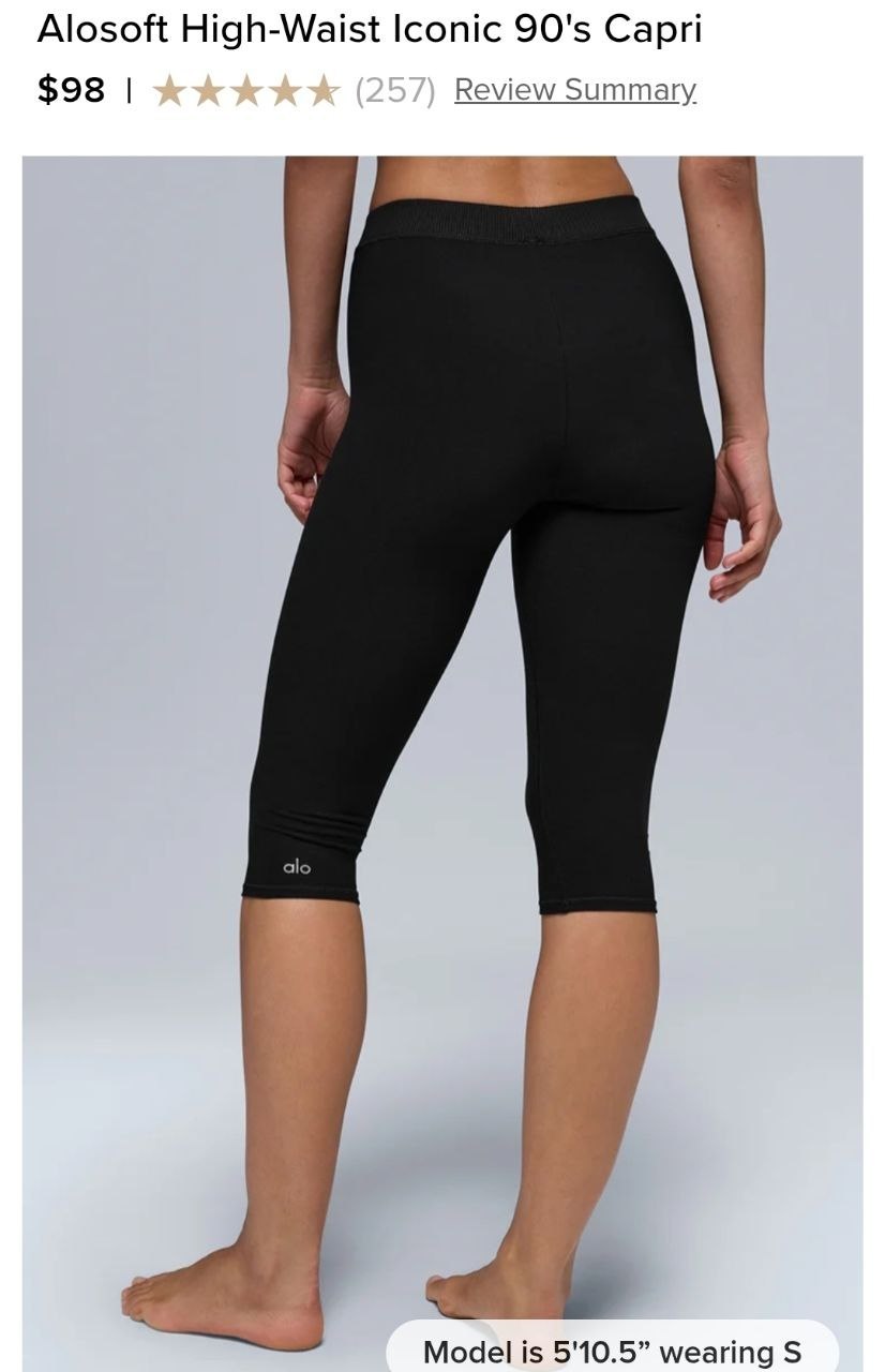 Alosoft High-Waist Iconic 90's Capri