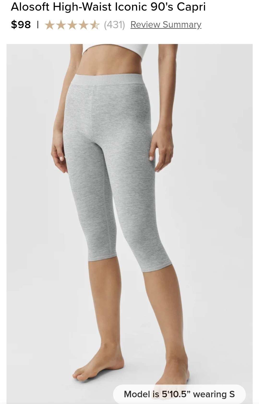 Alosoft High-Waist Iconic 90's Capri