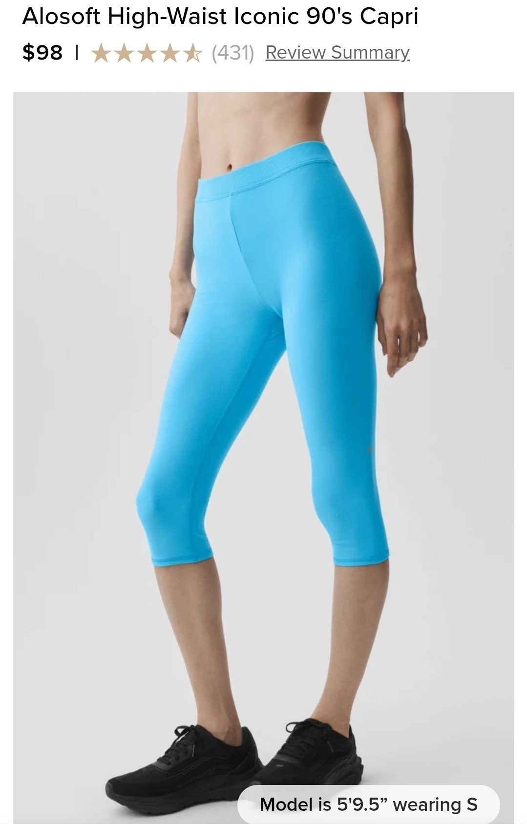 Alosoft High-Waist Iconic 90's Capri