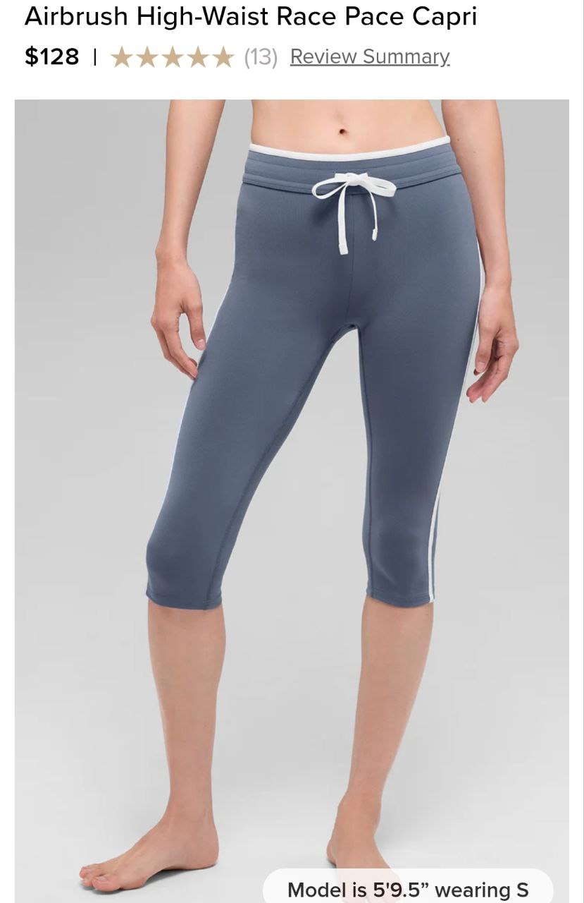 Airbrush High-Waist Race Pace Capri