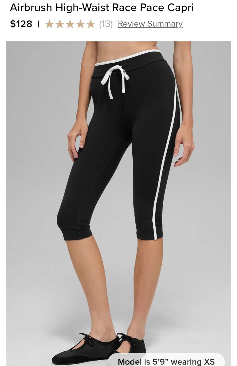 Airbrush High-Waist Race Pace Capri