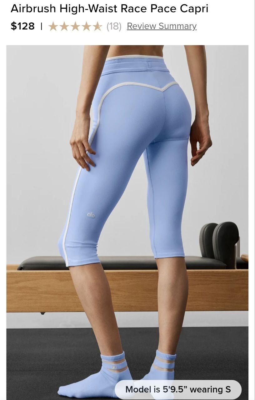 Airbrush High-Waist Race Pace Capri
