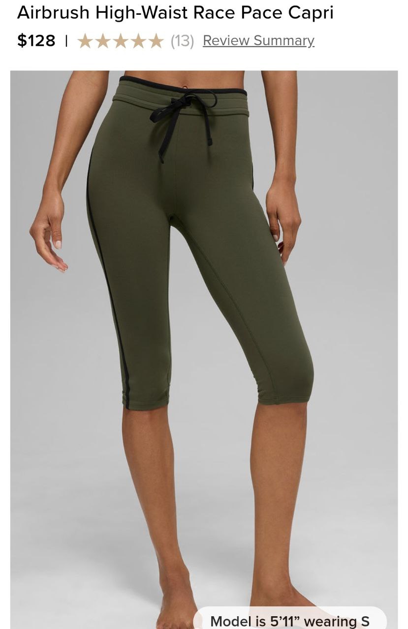 Airbrush High-Waist Race Pace Capri