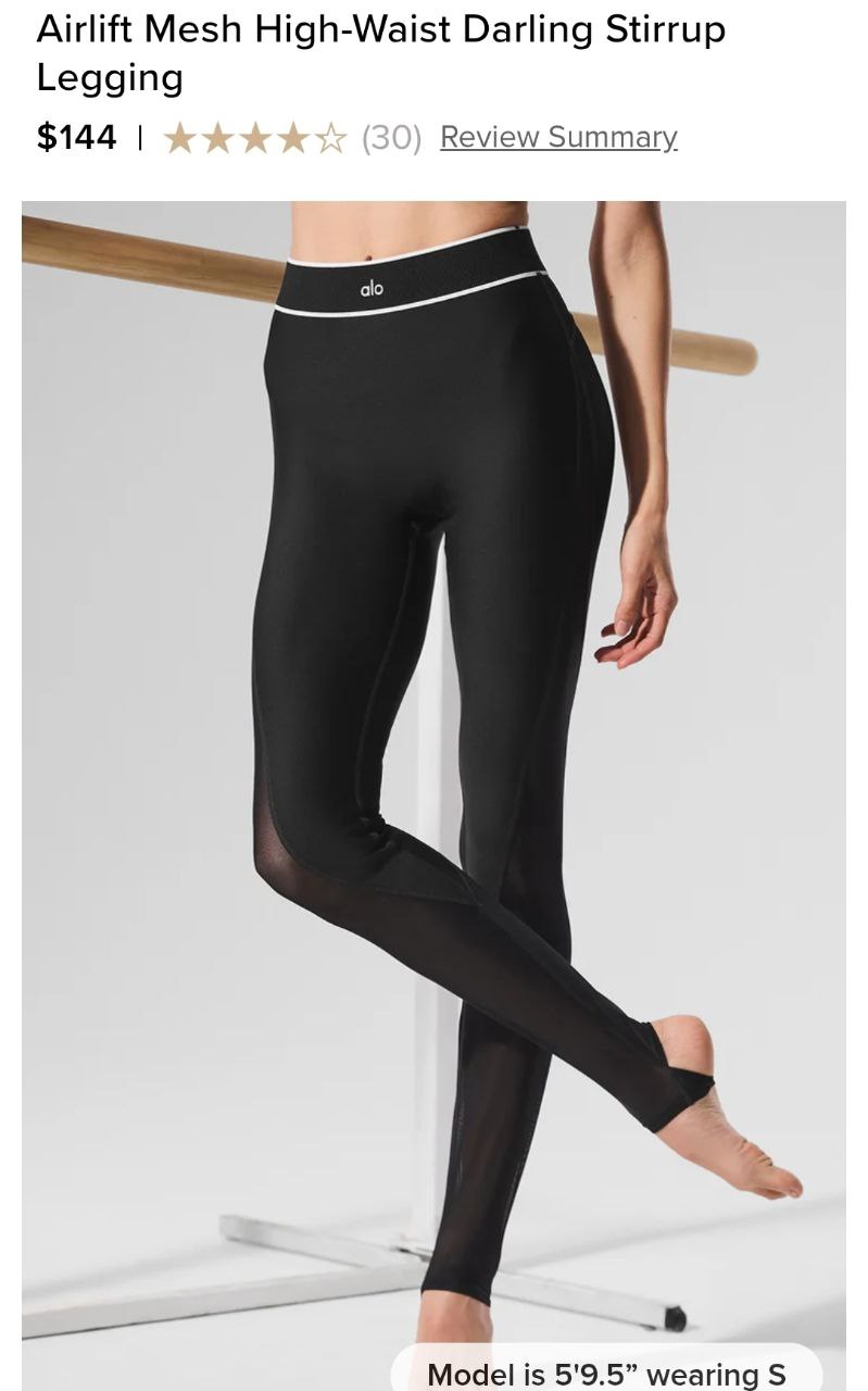 Airlift Mesh High-Waist Darling Stirrup Legging
