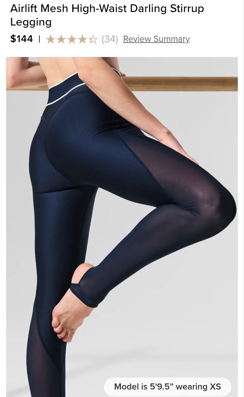Airlift Mesh High-Waist Darling Stirrup Legging