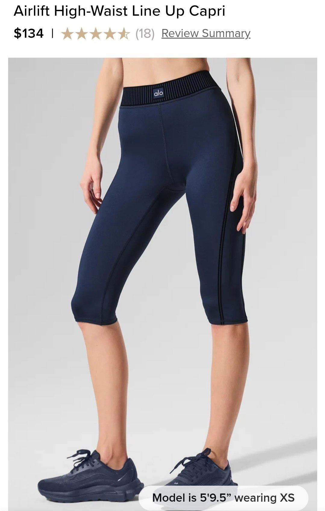 Airlift High-Waist Line Up Capri
