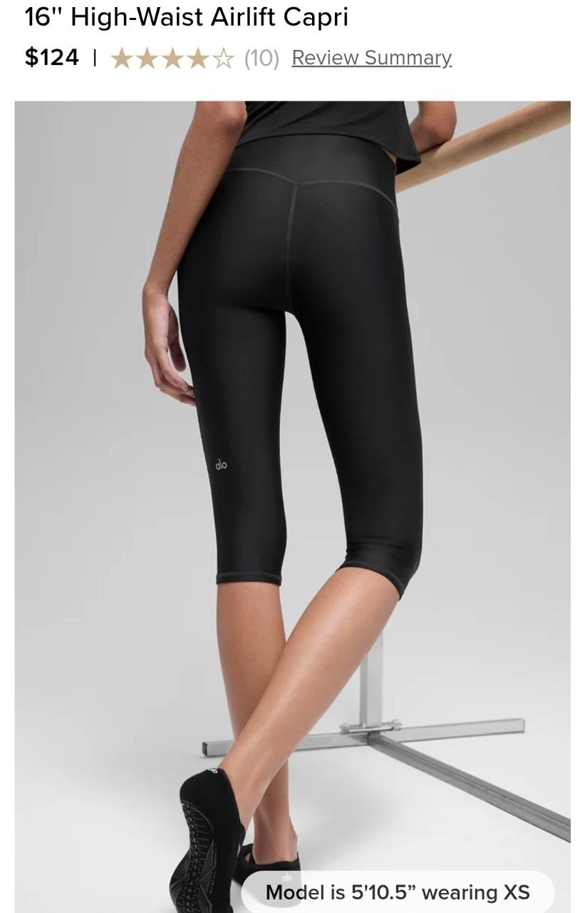 16'' High-Waist Airlift Capri