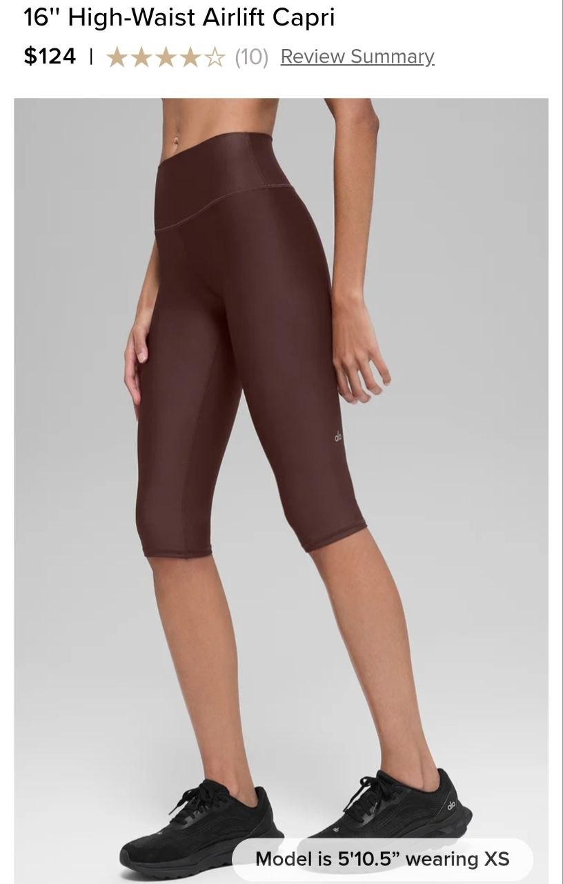 16'' High-Waist Airlift Capri