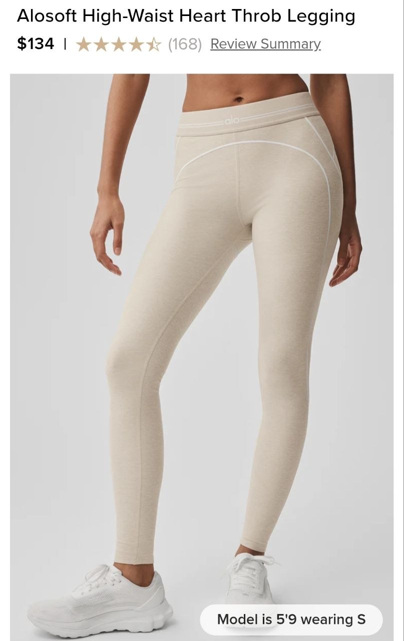 Alosoft High-Waist Heart Throb Legging