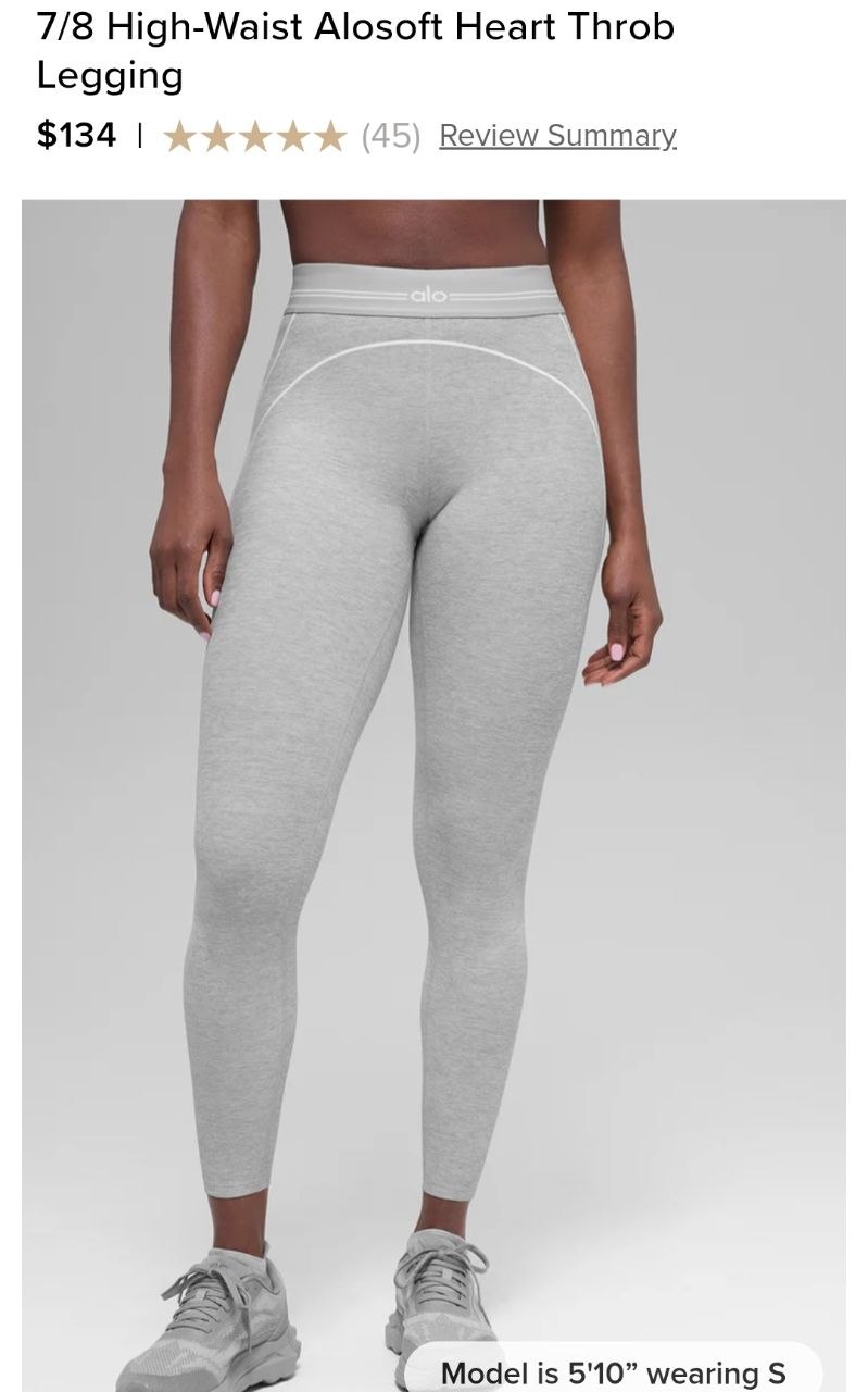 7/8 High-Waist Alosoft Heart Throb Legging