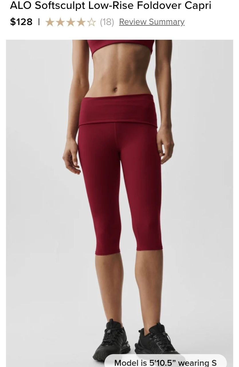 ALO Softsculpt Low-Rise Foldover Capri