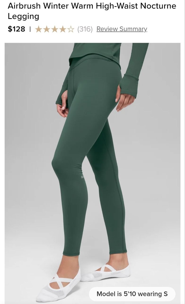 Airbrush Winter Warm High-Waist Nocturne Legging