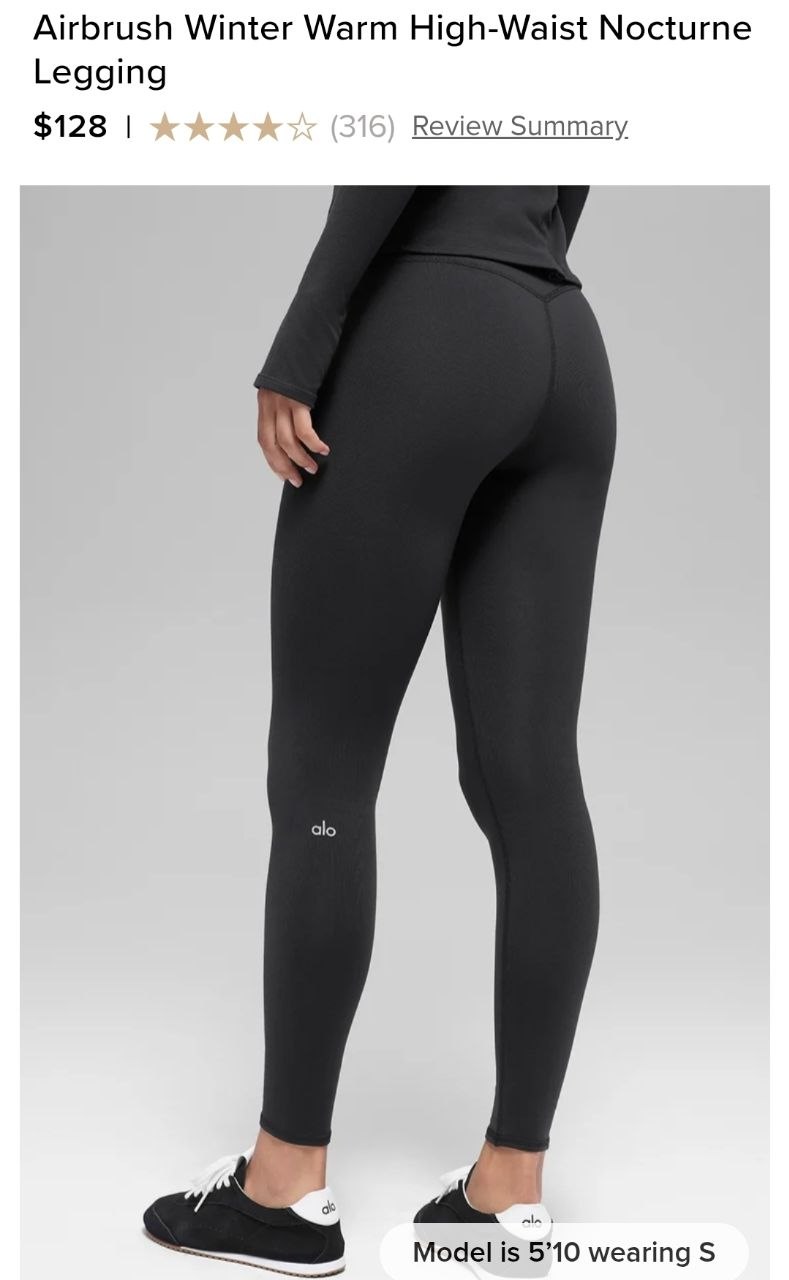 Airbrush Winter Warm High-Waist Nocturne Legging