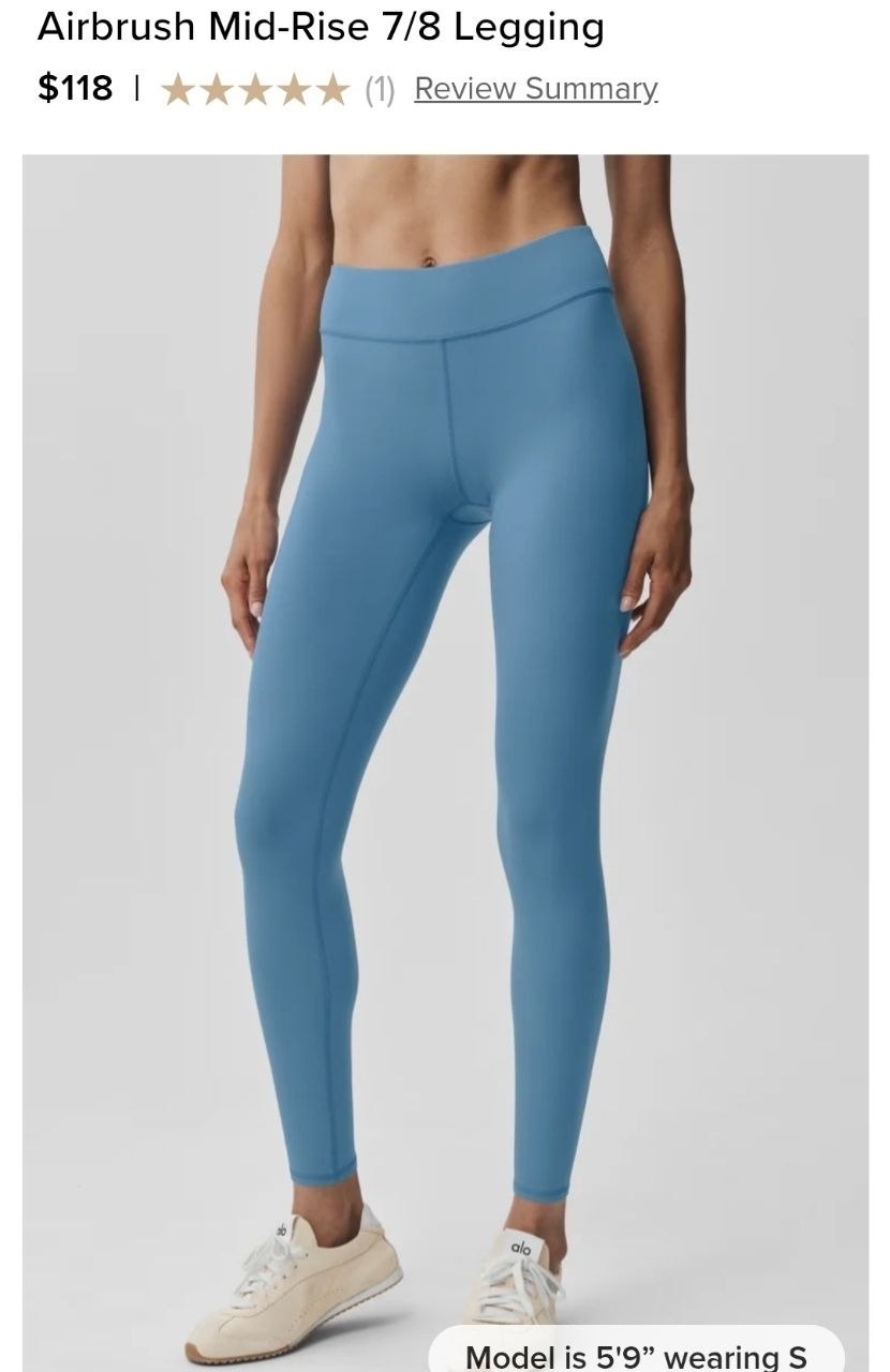 Airbrush Mid-Rise 7/8 Legging