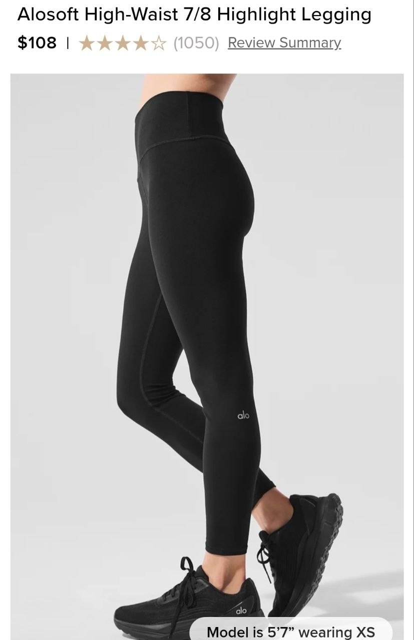 Alosoft High-Waist 7/8 Highlight Legging