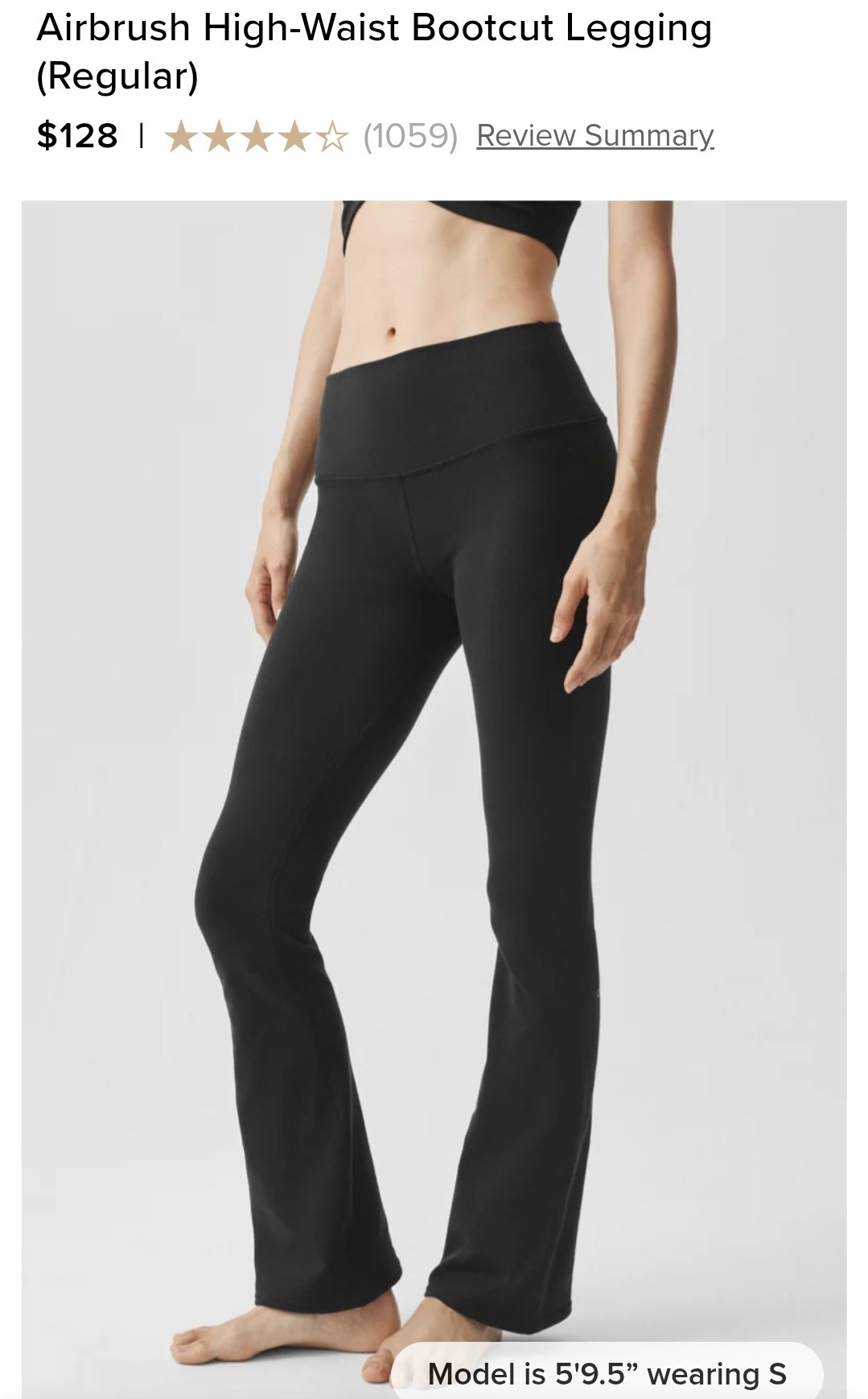 Airbrush High-Waist Bootcut Legging (Regular)