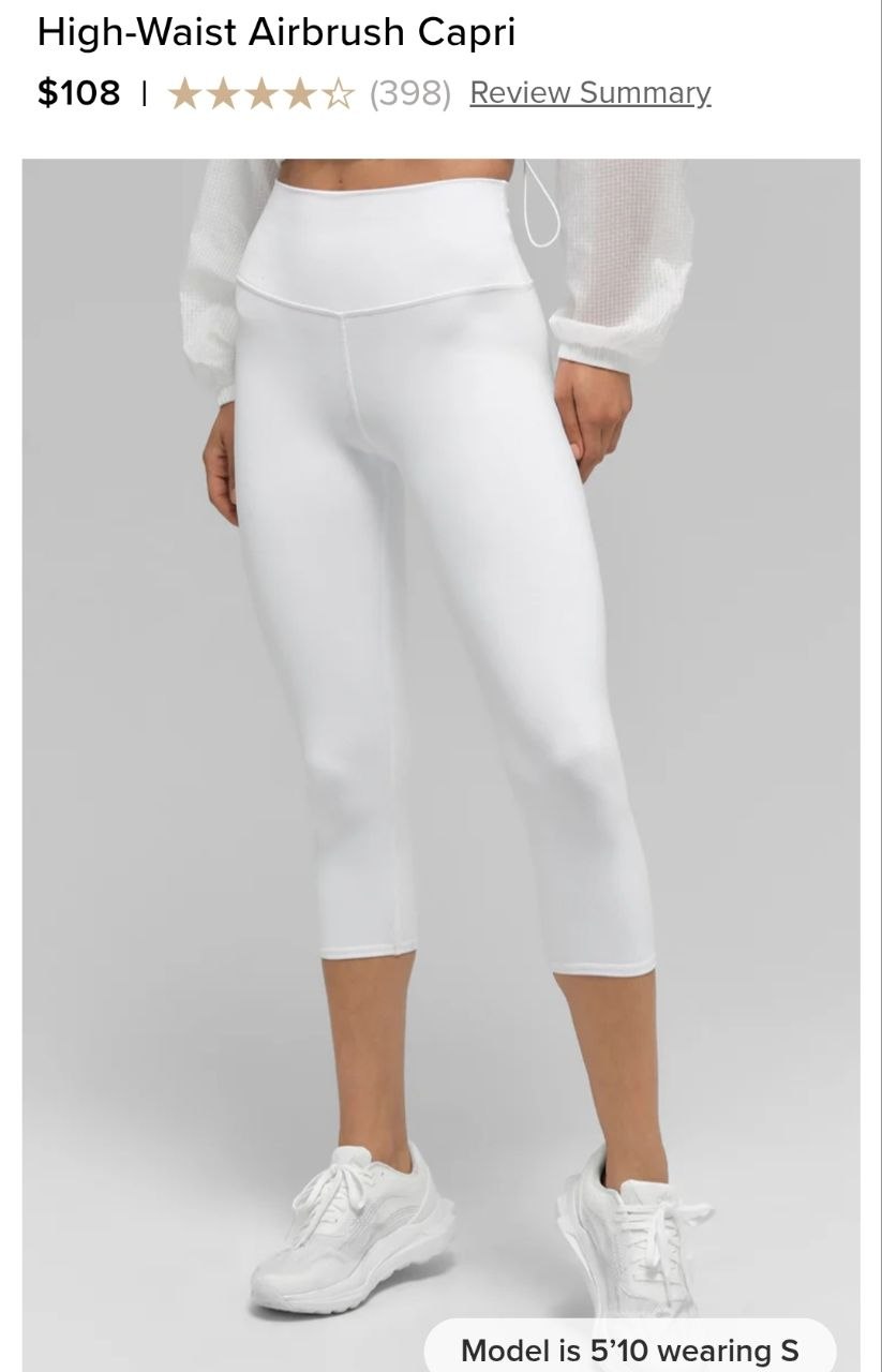 High-Waist Airbrush Capri