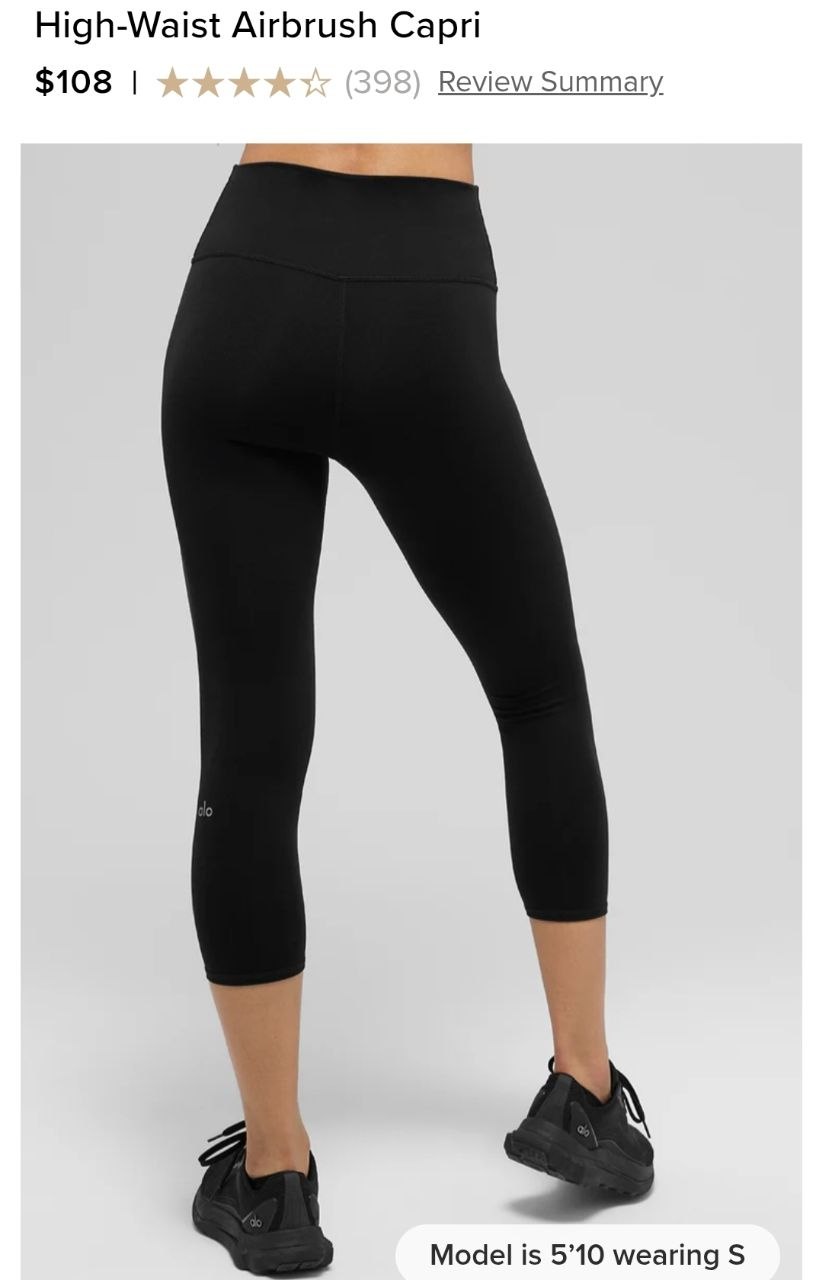 High-Waist Airbrush Capri