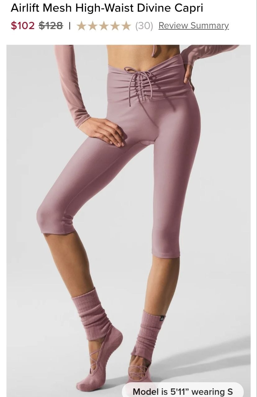 Airlift Mesh High-Waist Divine Capri