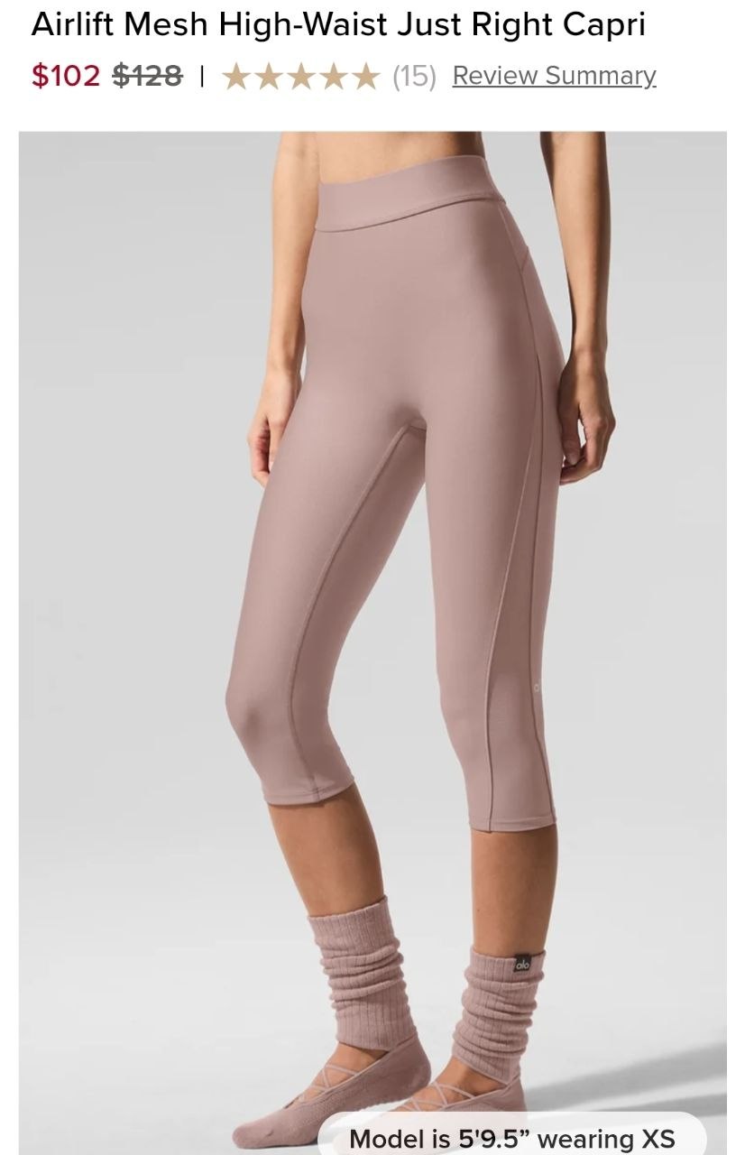 Airlift Mesh High-Waist Just Right Capri