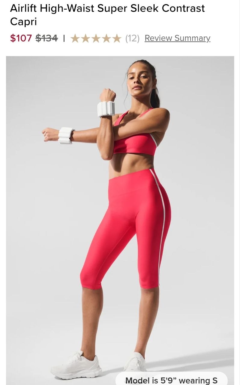 Airlift High-Waist Super Sleek Contrast Capri