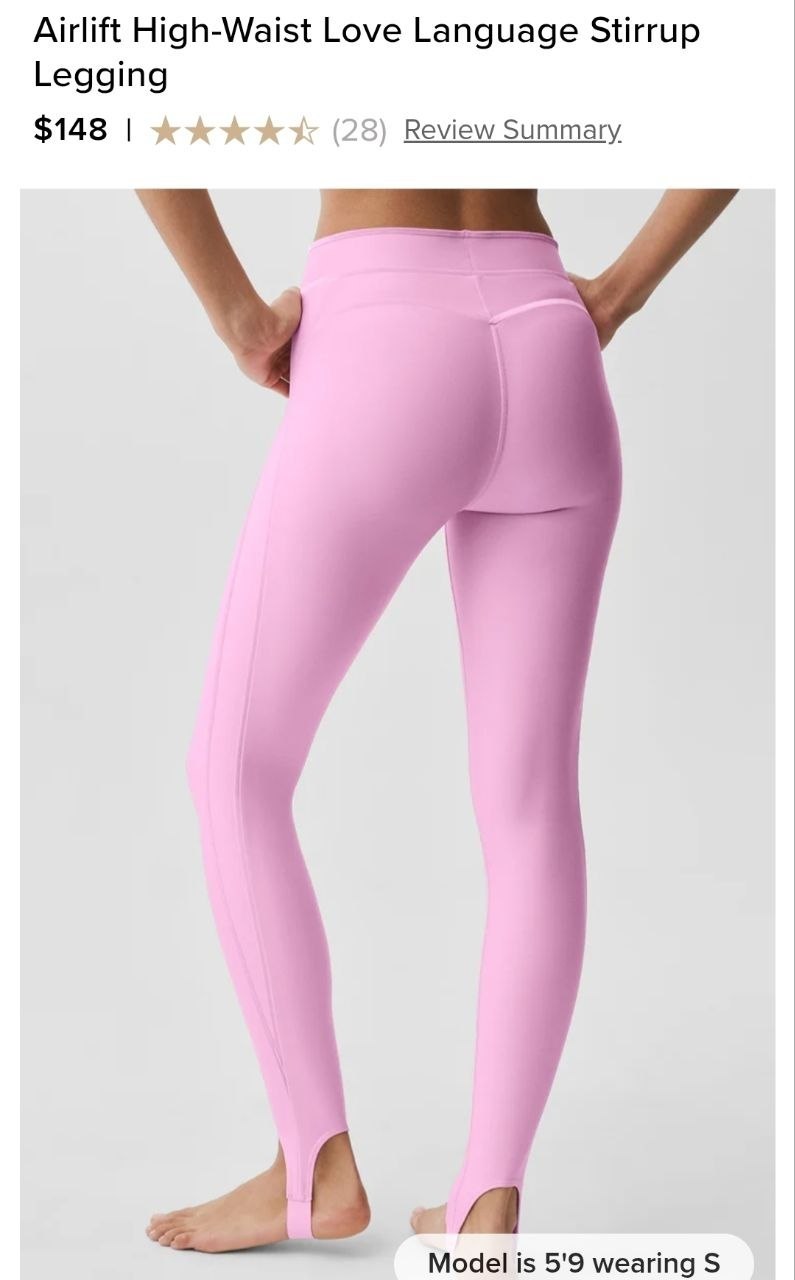Airlift High-Waist Love Language Stirrup Legging