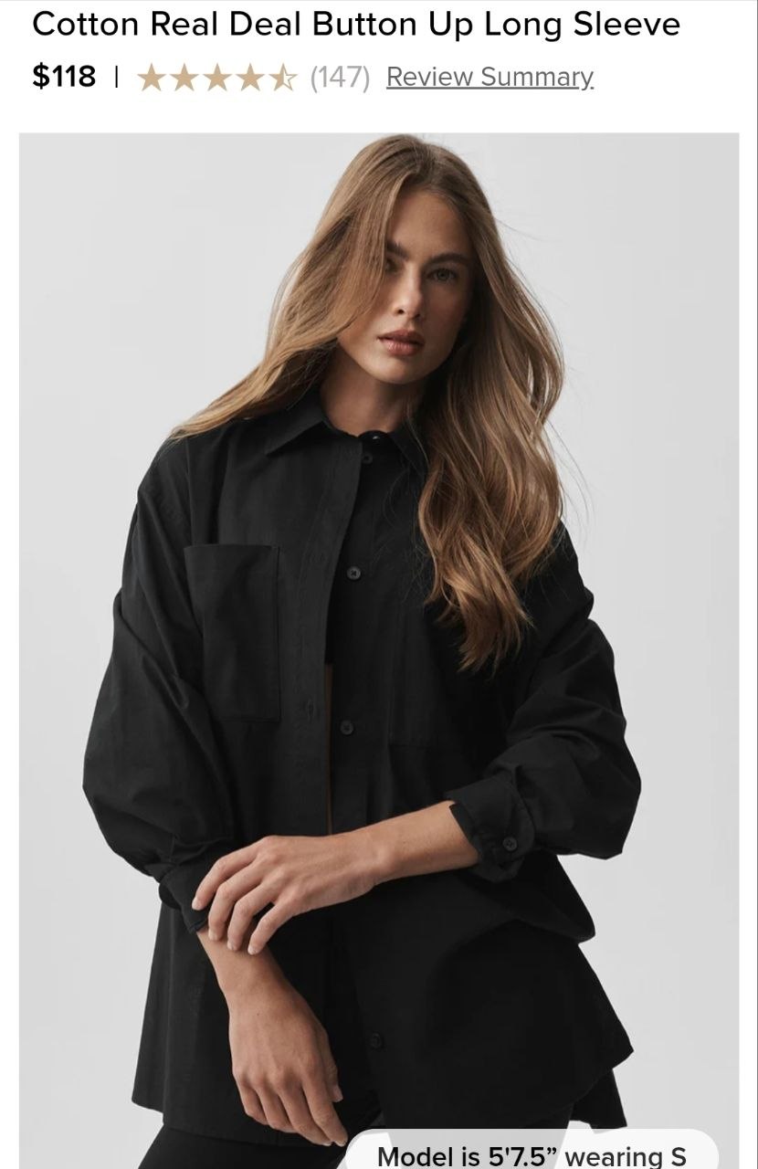 Cotton Real Deal Button Up Long Sleeve