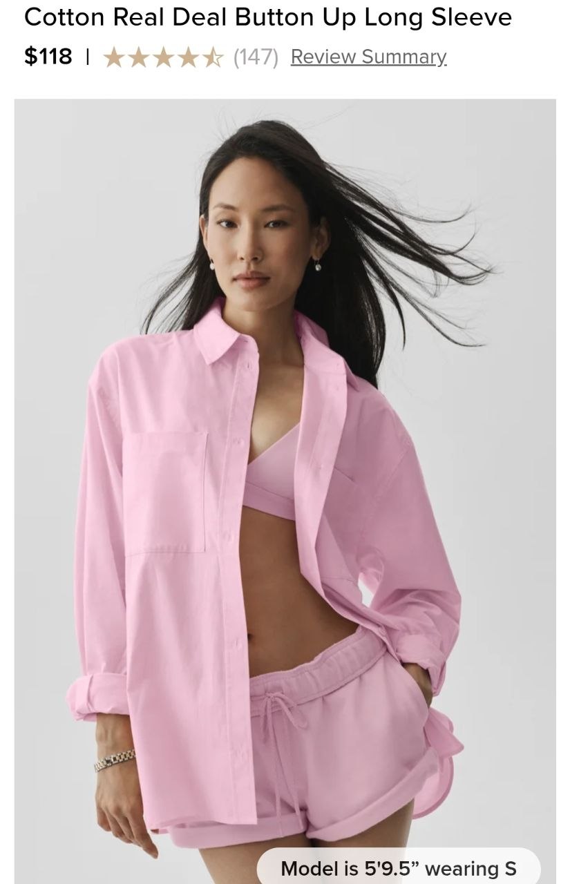 Cotton Real Deal Button Up Long Sleeve