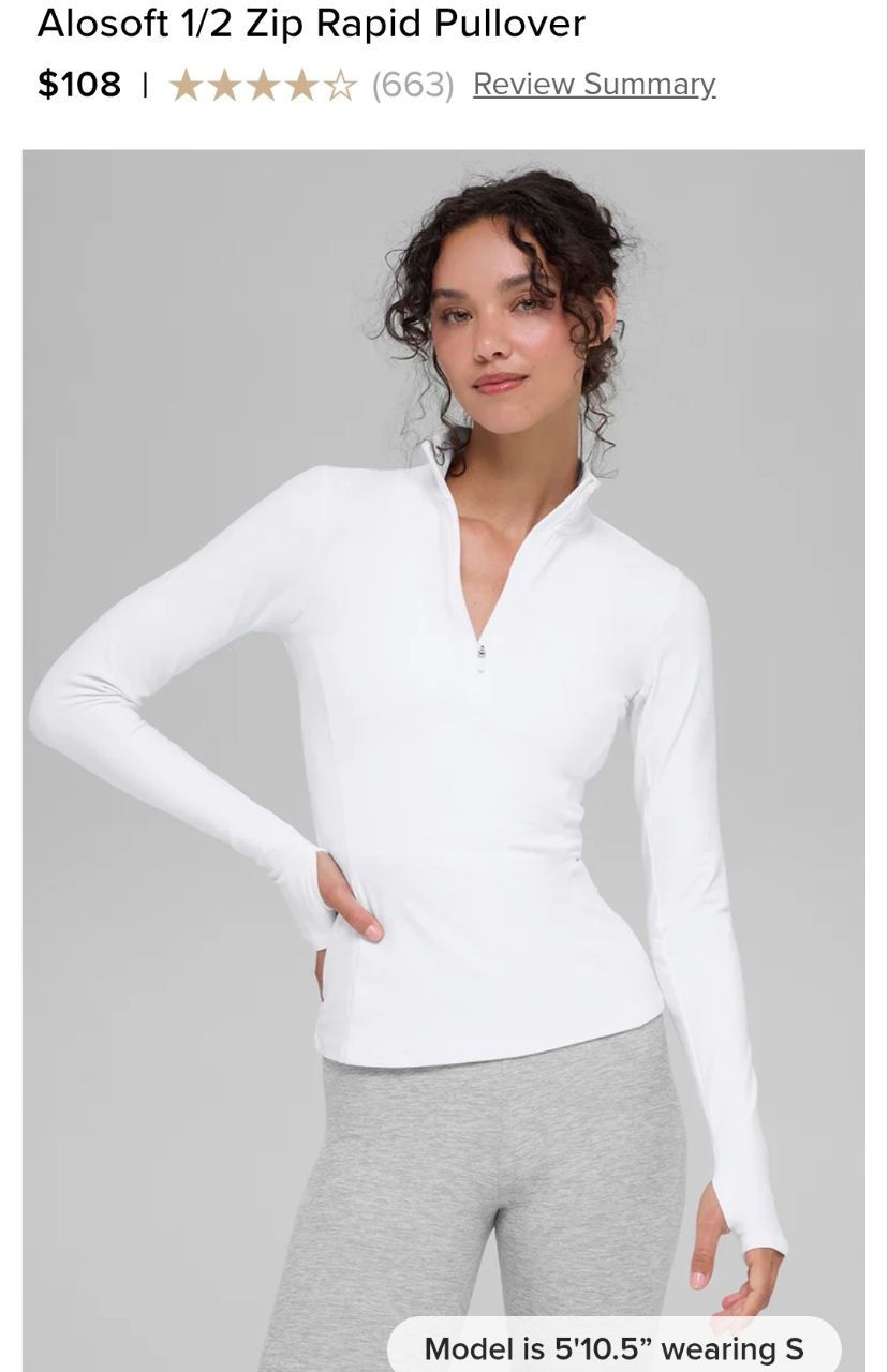 Alosoft 1/2 Zip Rapid Pullover