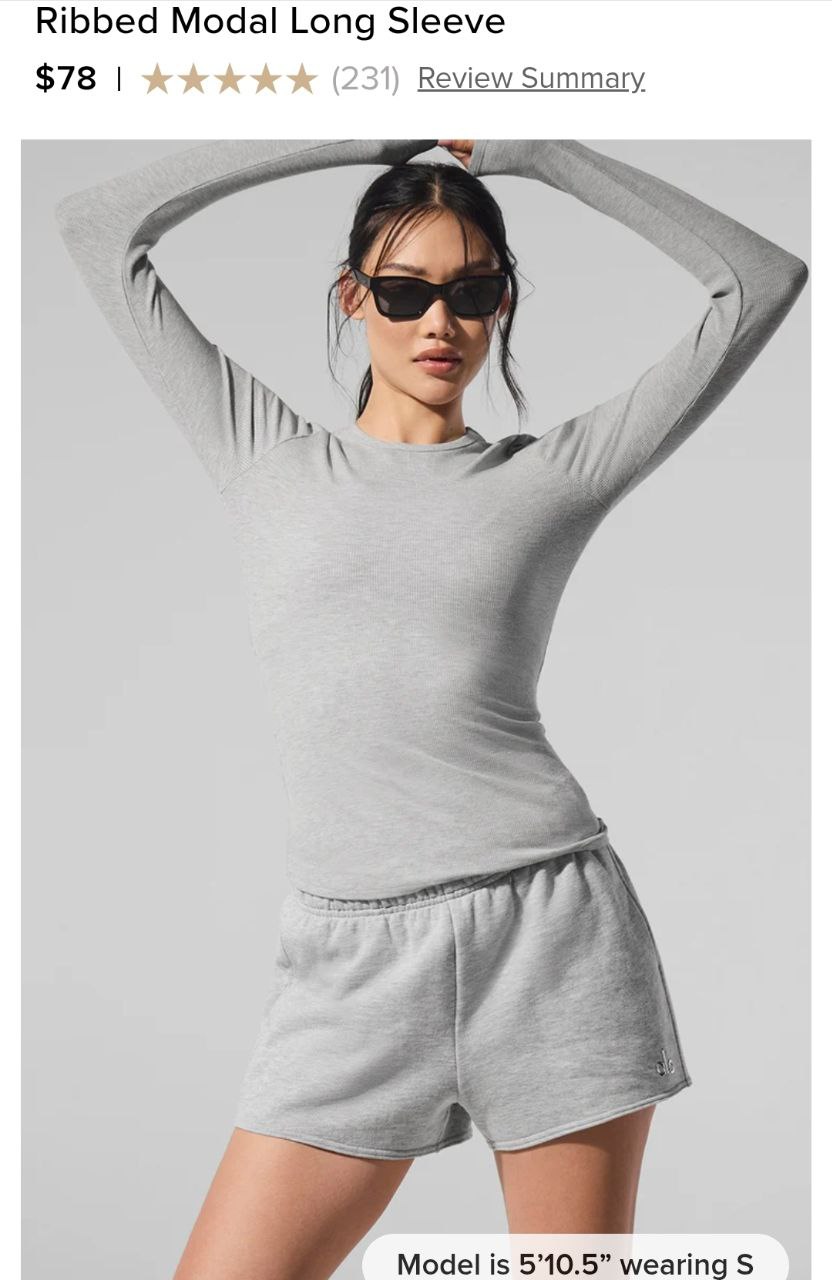 Ribbed Modal Long Sleeve