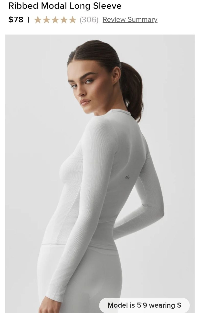 Ribbed Modal Long Sleeve